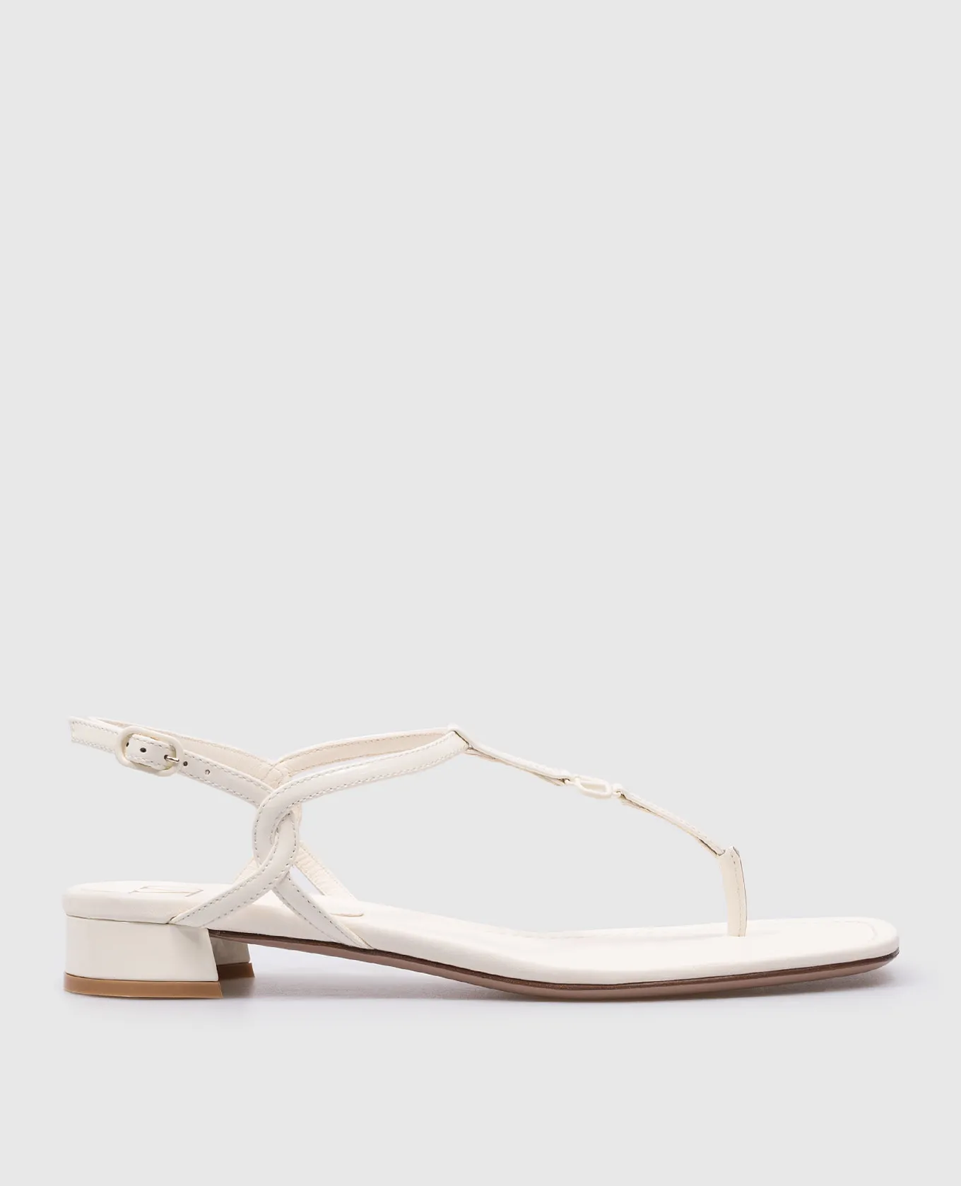 Valentino White patent leather sandals with VLogo Signature logo