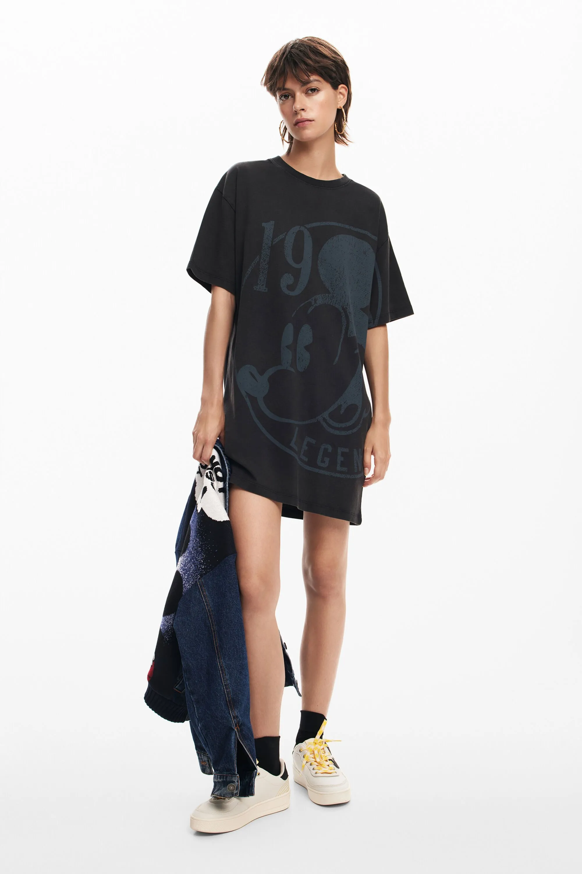 Vestit curt màniga curta Mickey