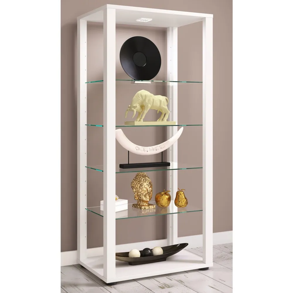 Vitrina vertical Glasol IV, blanco