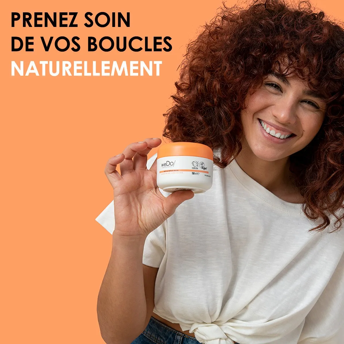 weDo Mascarilla Rich  Repair natural y vegana para cabellos secos o muy dañados