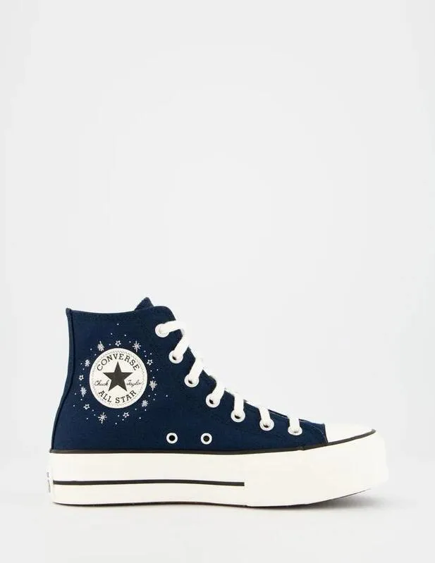 Zapatilla Converse Chuck Taylor Ctas Lift Hi en Marino Mujer