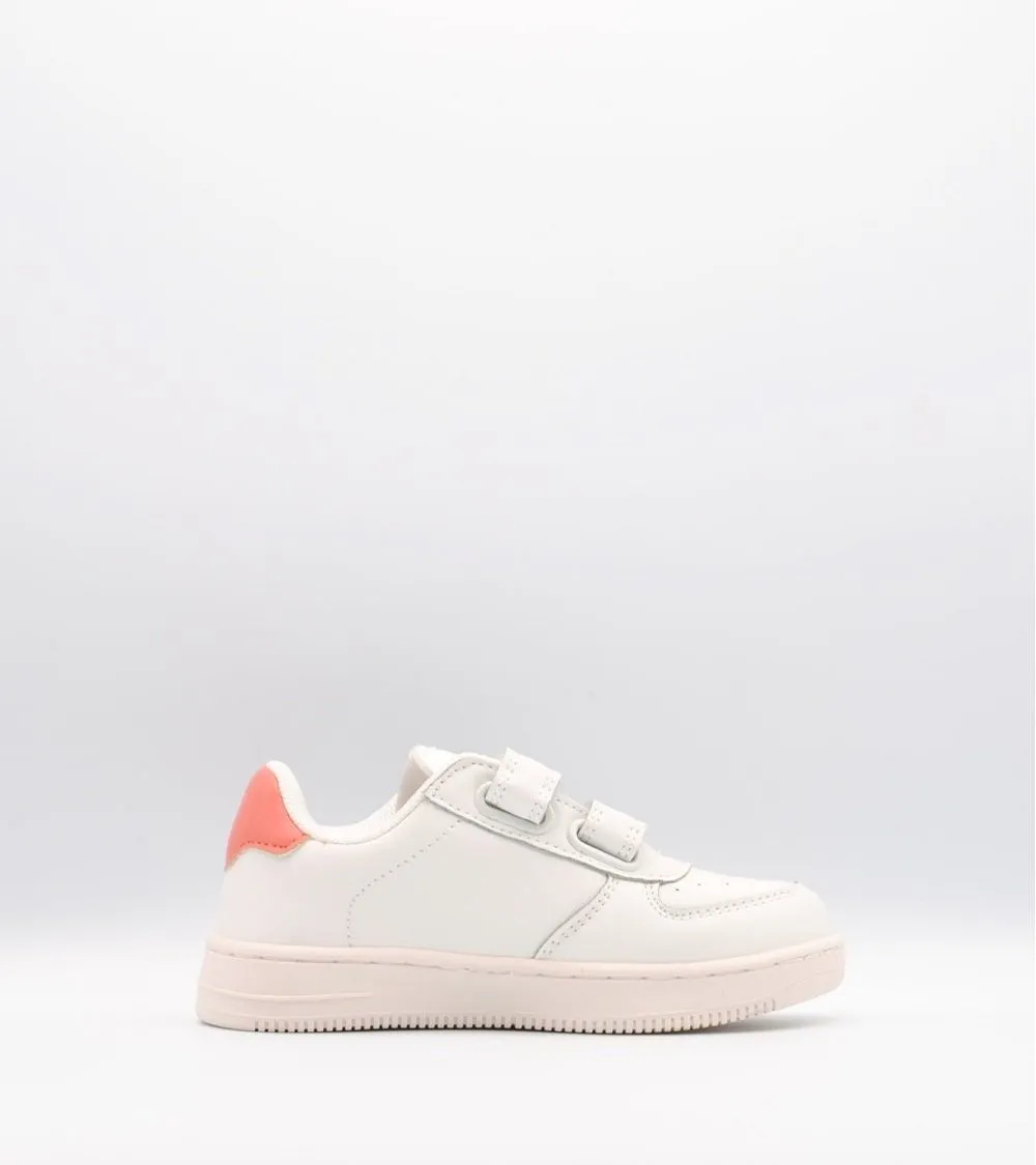 ZAPATILLAS DEPORTIVAS VICTORIA VELCRO BLANCO LOGO CELESTE