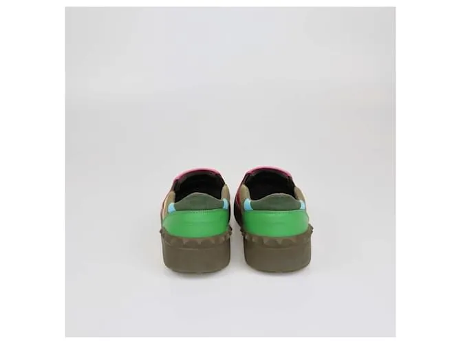 Zapatillas Slip On Multicolor con Estampado de Camuflaje Valentino 