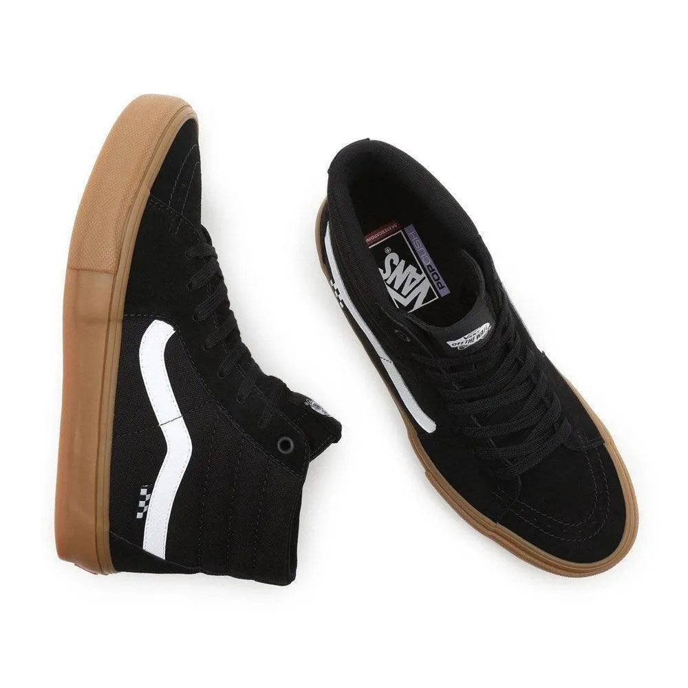 Zapatillas Vans M Skate Sk8 Hi Negro Marron