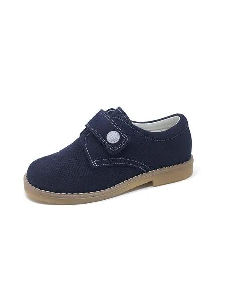 zapato serraje marino velcro