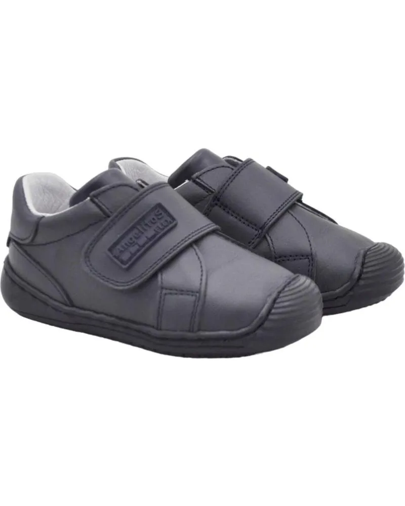 Zapatos ANGELITOS  de Niño PEPITO PIEL RESPETUOSO 850  MARINO