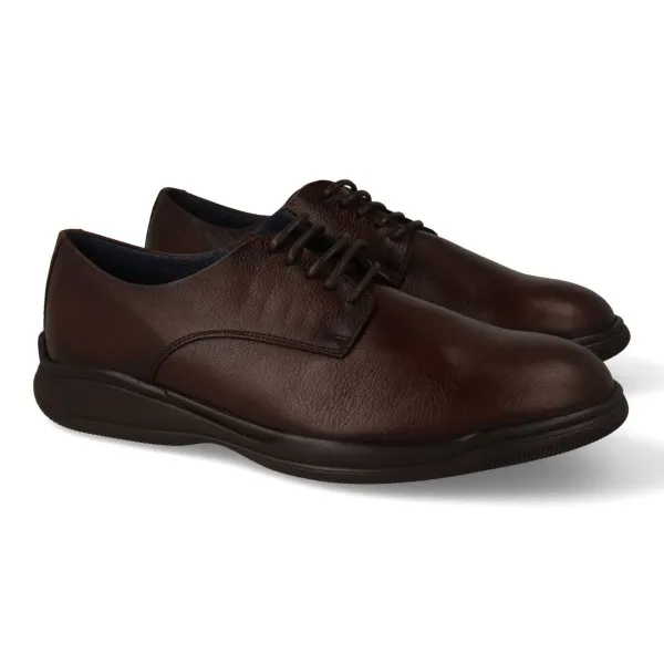 ZAPATOS MARRONES HOMBRE PIEL MOD. BELMONT