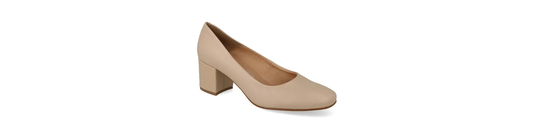ZAPATOS TACON COMODOS MUJER MOD. BELLA BEIGE