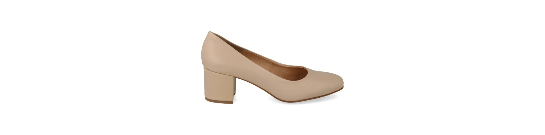 ZAPATOS TACON COMODOS MUJER MOD. BELLA BEIGE